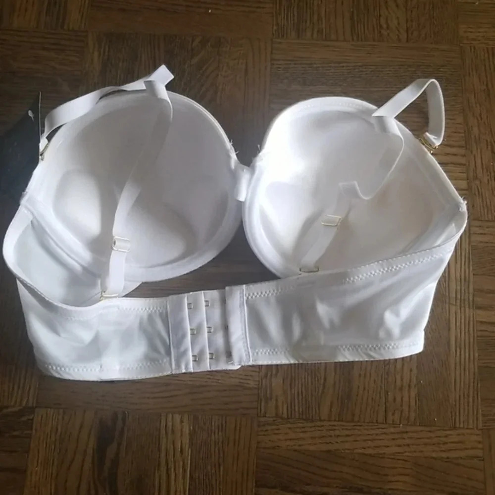 NWT White Push Up Padded Bra  34C - Picture 4 of 9